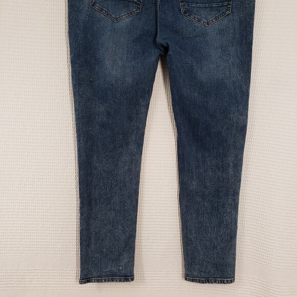 Refinery Republic Jeans Mens 40x32 (Actual 40x30) Blue Denim Slim Leg Stone Wash - Picture 14 of 16